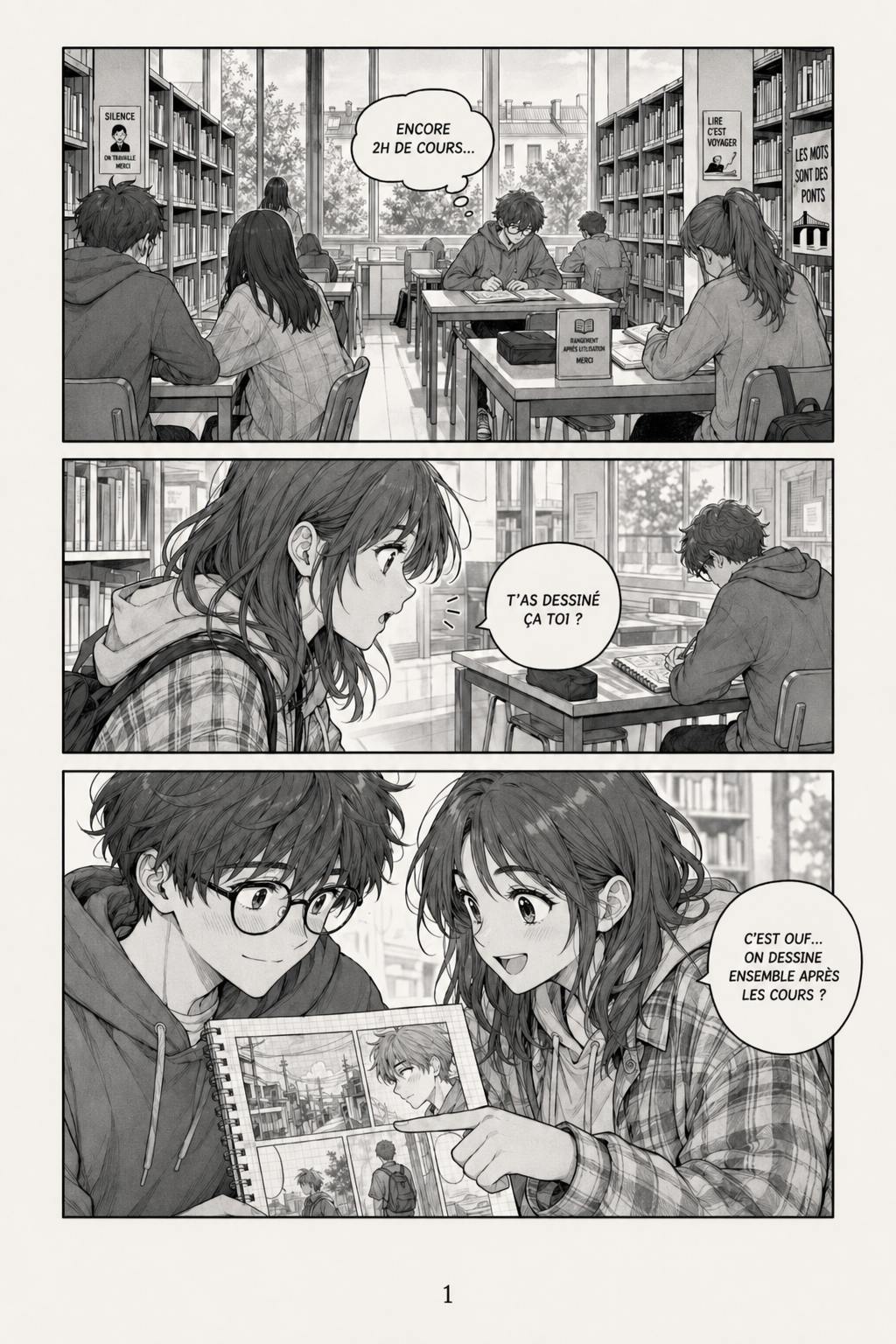 Notre histoire — page 1